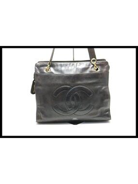 Chanel Jumbo CC Logo GD Leather Shoulder Bag